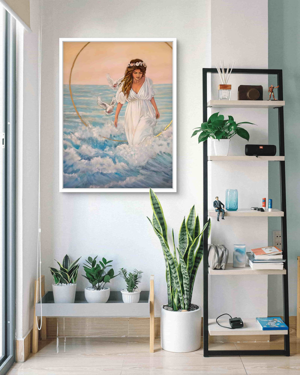"Aphrodite, Born from the Waves" , Oil on Canvas 36" x 48"
