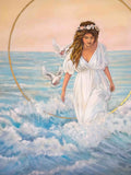 "Aphrodite, Born from the Waves" , Oil on Canvas 36" x 48"
